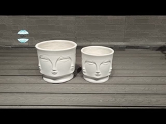 魅力的な丸い繊維粘土プランター 家庭 庭 庭 屋内