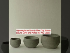 軽く 頑丈 な 繊維 粘土 の 植樹 器 移動 しやすく,どんな 場所 に も ぴったり に 適合 する