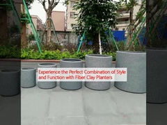 繊維粘土 プランター で スタイル と 機能 の 完璧な 組み合わせ を 体験 する