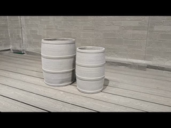 キャンピングバーナーと暖かい炭火炉バーベキューのための丸い繊維セメントポット