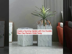 耐久性のある粘土繊維プランターで 素晴らしい庭を作ろう