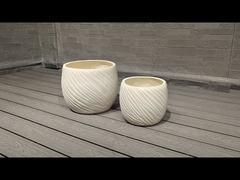 防水と防火 繊維粘土の植樹器 Φ350*H240 排水孔と Φ300*H210