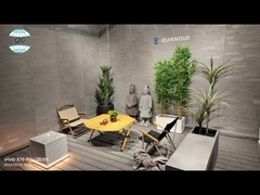 樹脂 装飾用水噴泉 室内 現代の灰色樹脂 滝 庭 灯りの水噴泉