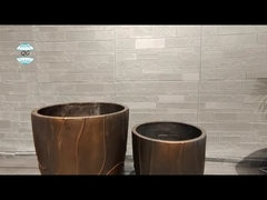 円形 強化 粘土 植樹 耐久 スタイリッシュ 繊維 粘土 デザイン