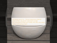 ボールデザイン スポーツ 楽しい - テーマの外観 角状の球状繊維の粘土のプランター 軽量 耐久性 低保養性 花器 休日 ビラ オフィス装飾 庭園景観設計プロジェクト