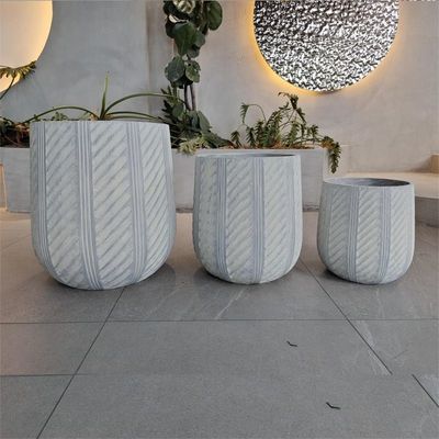 購入 防水 と 防火 繊維 粘土 の 花 植える 器具 と 現代の 手彫り デザイン online manufacture