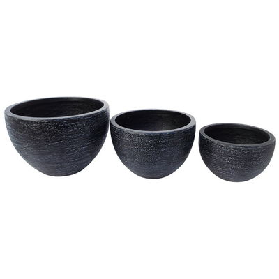 購入 景観デザイン 平面 手彫り 繊維セメント 丸い花植え器 online manufacture