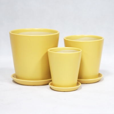 購入 輝く白色 現代的な丸い陶器の鍋 室内外植物装飾用 online manufacture