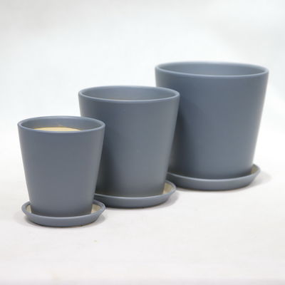 購入 室内緑のディスプレイのための現代的な光り輝く単一丸のセラミックポット online manufacture