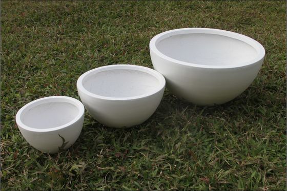 購入 防水と防火 白い粘土繊維の植樹器 屋外保護区に最適 online manufacture