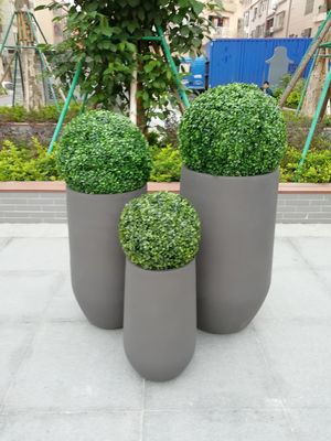 購入 ミニマリストのスタイルで高い植物のための滑らかな表面強化粘土プランター online manufacture