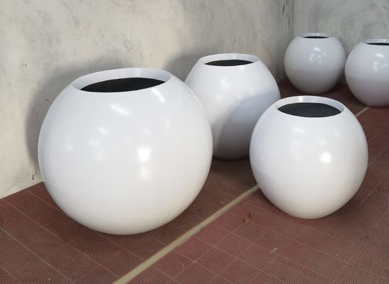 購入 強いガラス繊維の花瓶 軽量 室内装飾のためのGRPプランターボックス online manufacture
