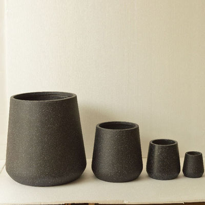 購入 円形 の 繊維 粘土 の 優雅 な プランター を 用い て 庭 を 飾る online manufacture
