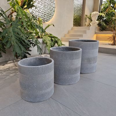 購入 手彫り仕上げ 繊維粘土植樹機 D300*H270 排水孔付き online manufacture