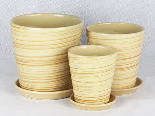 購入 単一量 手作り セラミック容器 咲く植物の排水 online manufacture