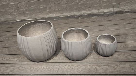 購入 キャンピングバーナーと暖かい炭火炉バーベキューのための丸い繊維セメントポット online manufacture
