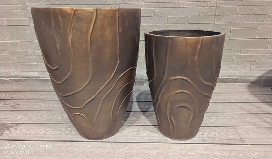 購入 円形 強化 粘土 植樹 耐久 スタイリッシュ 繊維 粘土 デザイン online manufacture