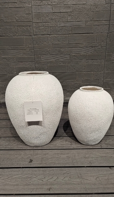 購入 Drainage Holes in Round Fiber Cement Pot A Must-Have for Plant Lovers online manufacture