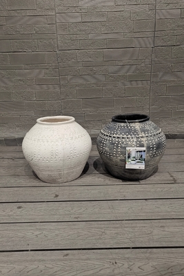 購入 Round Reinforced Clay Planter Durable and Functional for Your Garden Needs online manufacture