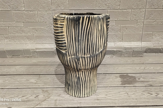 購入 Frost Resistant Fiber Cement Pot Drainage Holes for Easy Planting and Maintenance online manufacture