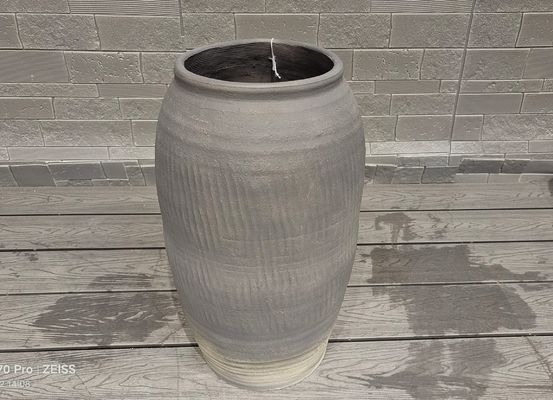 購入 繊維セメントポット 手彫り 仕上げ 排水穴 顧客の要求に合わせた online manufacture