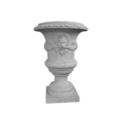 ガーデン・カントリーデザインスタイルのための黄色の防水繊維セメント彫刻花器