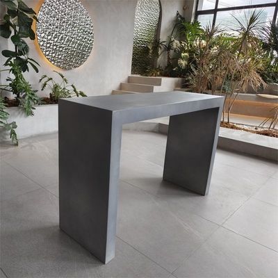 屋外GRC コンクリートテーブルチェア ベンチ 不規則な形 庭の家具セット