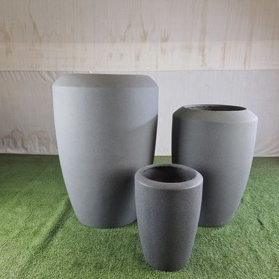 現代室内屋外 丸い繊維セメントポット