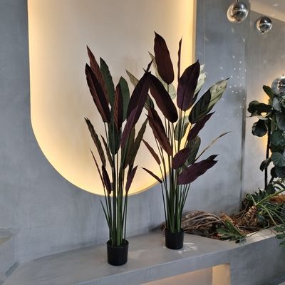 天候耐性 現実的な偽扇風機 豪華な装飾のためのパームツリー 110cm