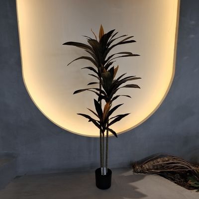 プラスチック 緑色 人工 植物 室内 / 室外 人工 花 140cm