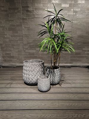 室内 室外 植物 の 適合 可能な 粘土 繊維 プランター
