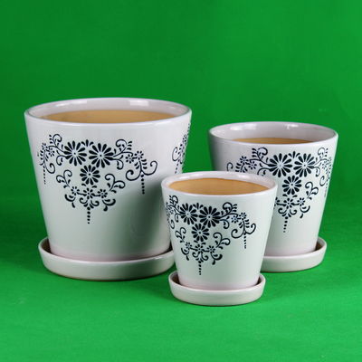 セラコタ の 陶器 の 植樹 器