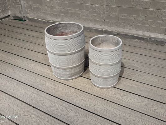 防水 防火 繊維粘土 プランター 丸い形
