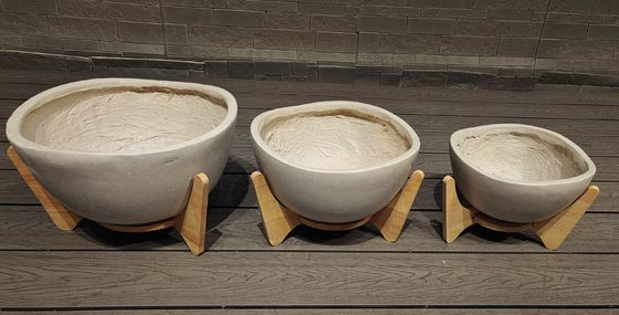 7-8年 寿命 現代の強化粘土プランター 室内や現代デザインに最適