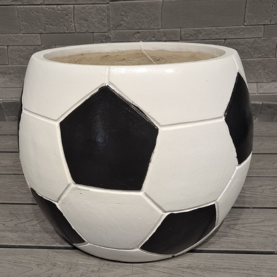 サッカーボール デザイン スポーツ 楽しい - テーマ 外観 角形 球状 粘土繊維 プランター 軽量 耐久性 低保養 花盆 休日 ビラ オフィス 装飾 庭園 景観 プロジェクト